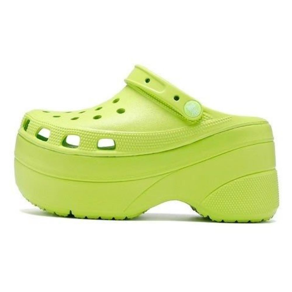 Crocs Dupe Chartreuse Platforms Women’s Size 7.5